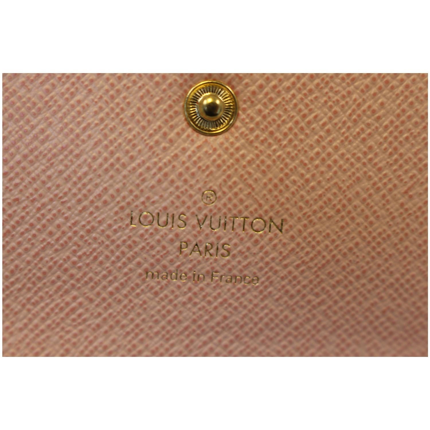Preloved LOUIS VUITTON Monogram 6 Key Holder with Rose Ballerine
