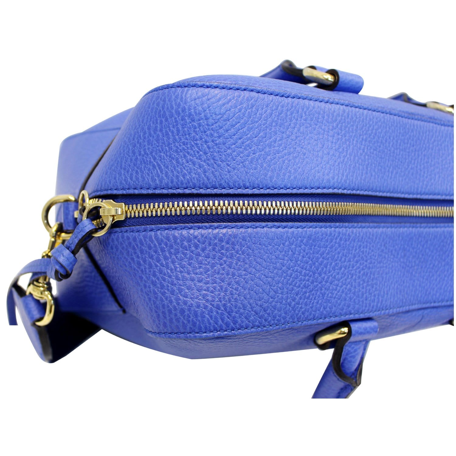 Boston leather handbag Gucci Blue in Leather - 34811010