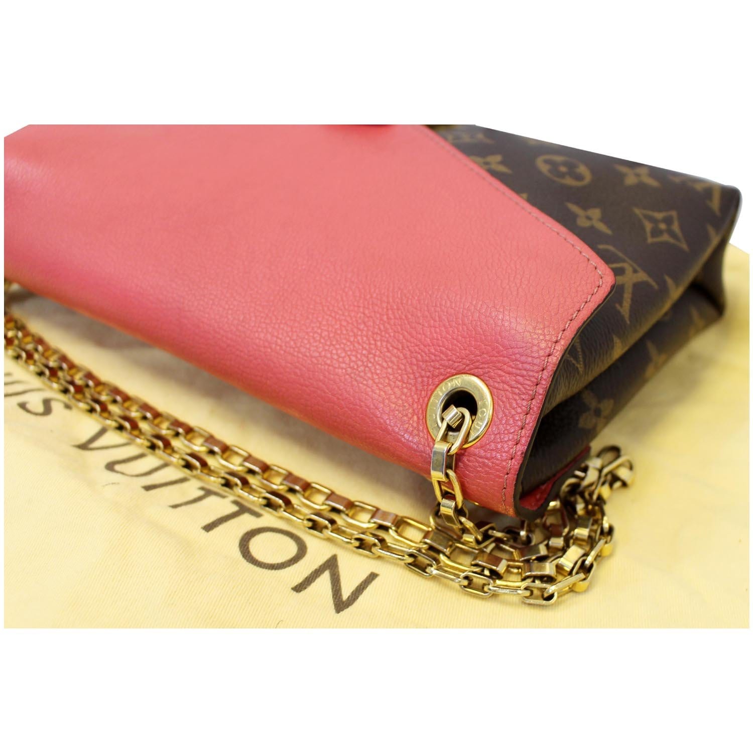 Louis Vuitton Pallas Chain Shoulder Bag Monogram Pink - THE PURSE