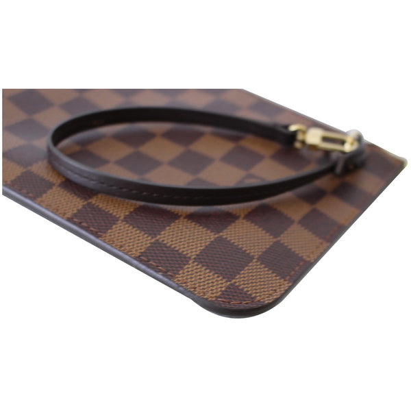 LOUIS VUITTON Pochette Wristlet Pouch Damier Ebene Neverfull GM Brown