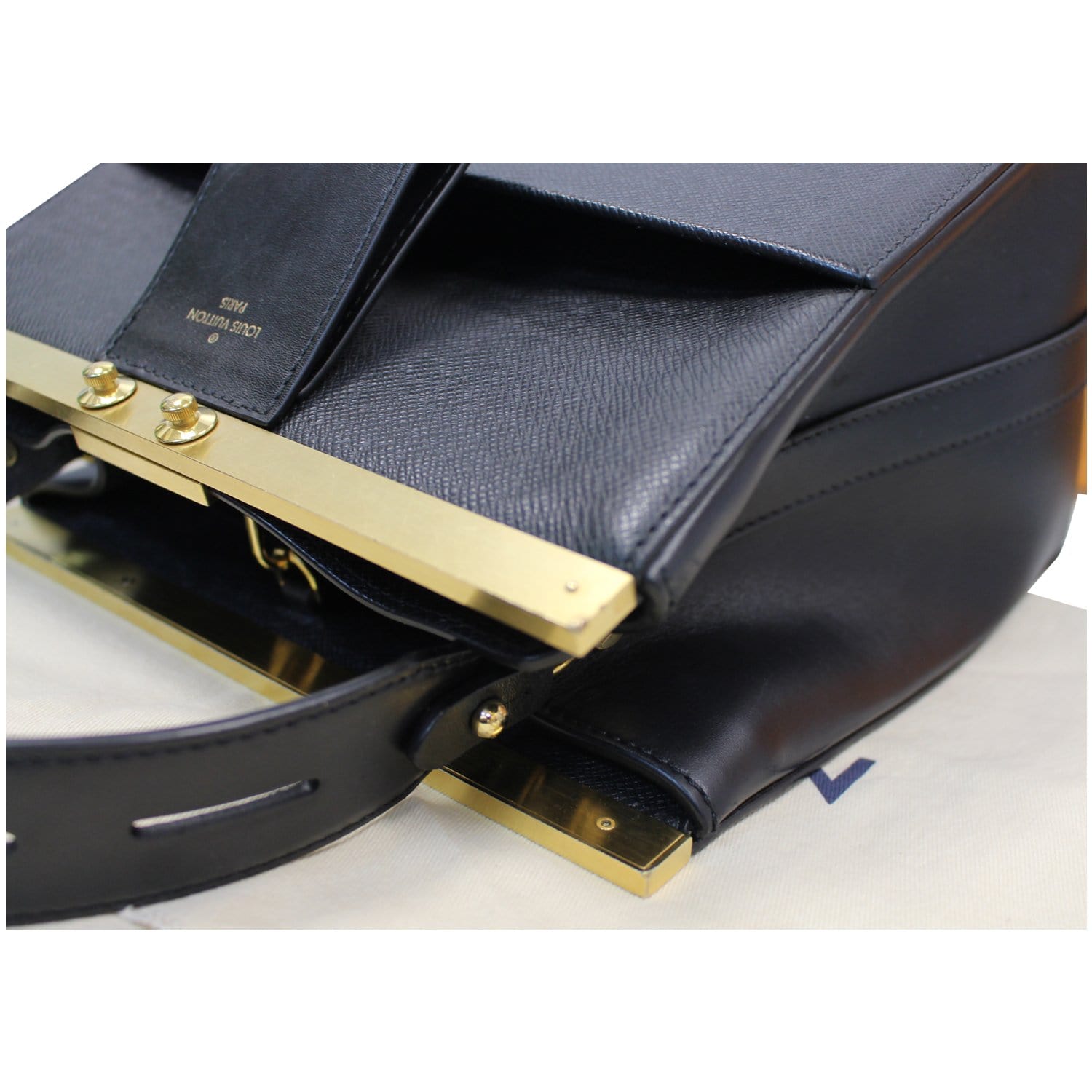 Louis Vuitton, Bags, Louis Vuitton Black Taiga Leather Wristlet Strap