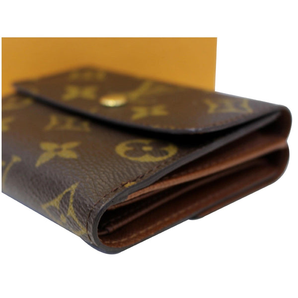 LOUIS VUITTON Elise Double Monogram canvas Wallet Brown