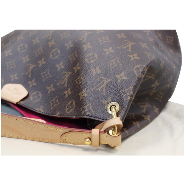 LOUIS VUITTON Graceful MM Monogram Canvas Shoulder Bag Brown