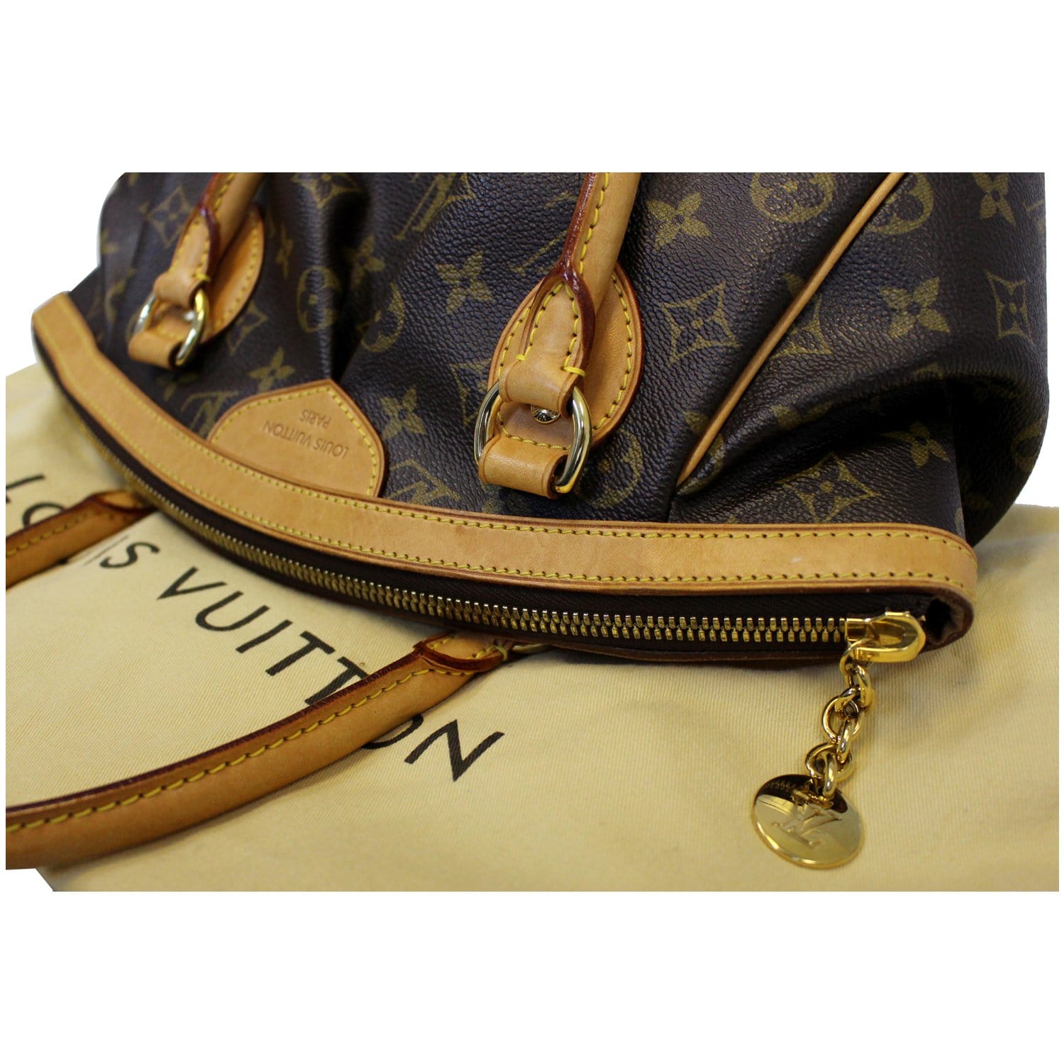 Tivoli leather handbag Louis Vuitton Brown in Leather - 29956212