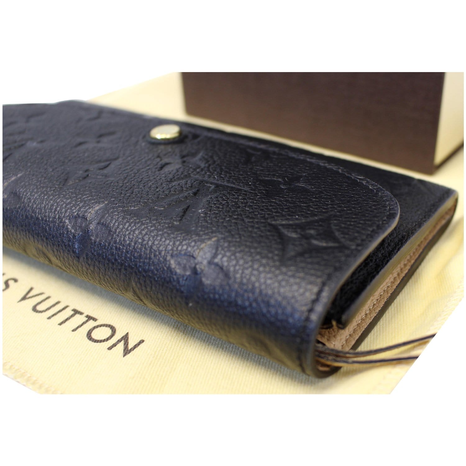 Louis Vuitton Emilie Black Empreinte Leather Wallet with Dune - A World Of  Goods For You, LLC