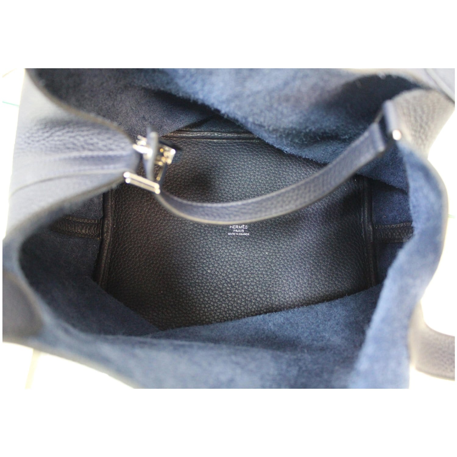 Hermes Picotin Lock 22 Bag Tressage Bleu Encre / Brique / Noir