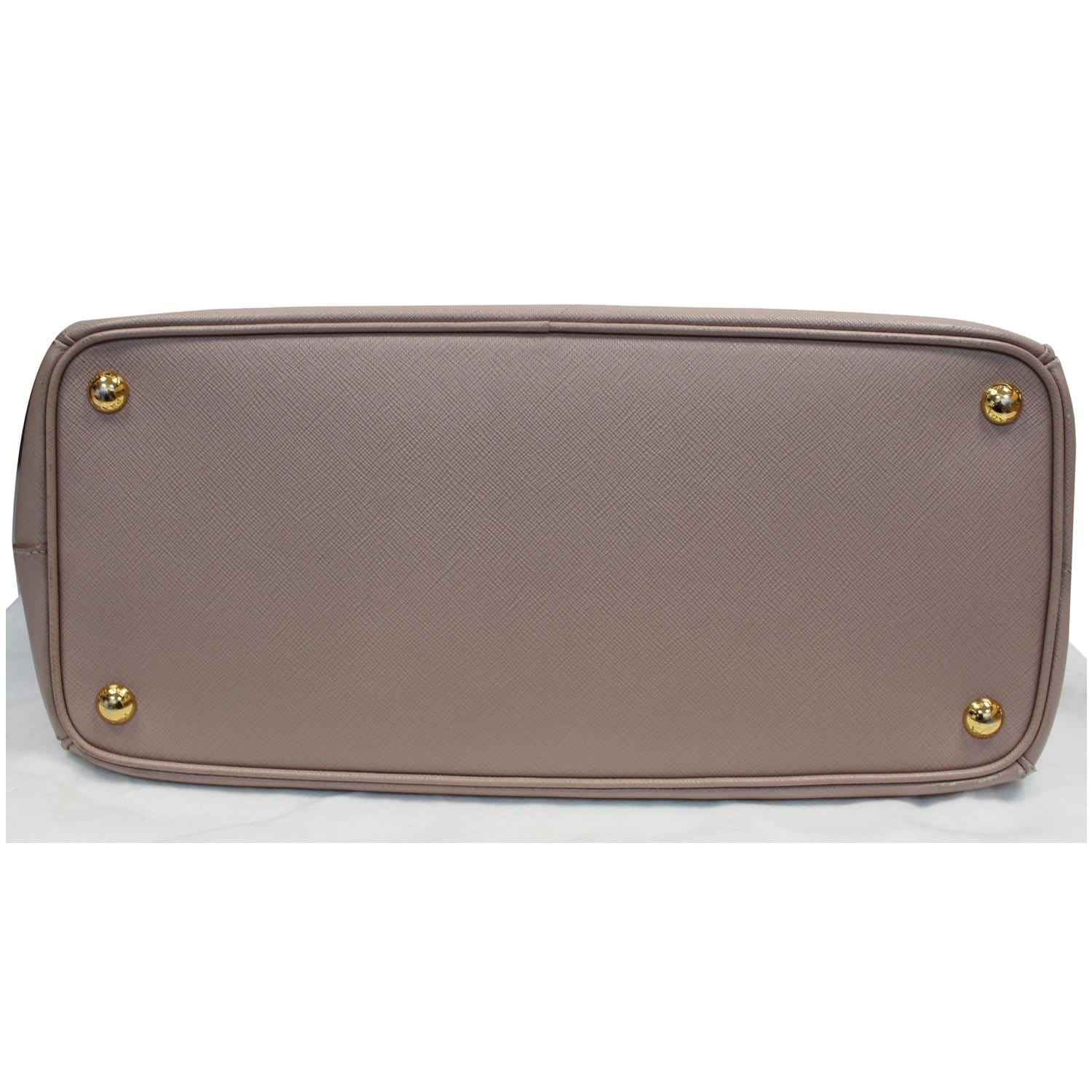Prada Argilla Gray Saffiano Lux Leather Tote Handbag