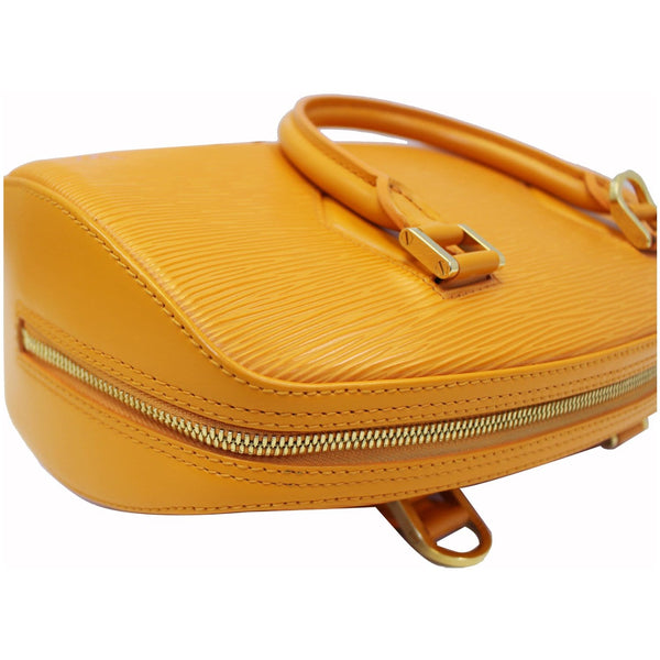 LOUIS VUITTON Jasmine Epi Leather Satchel Bag Yellow