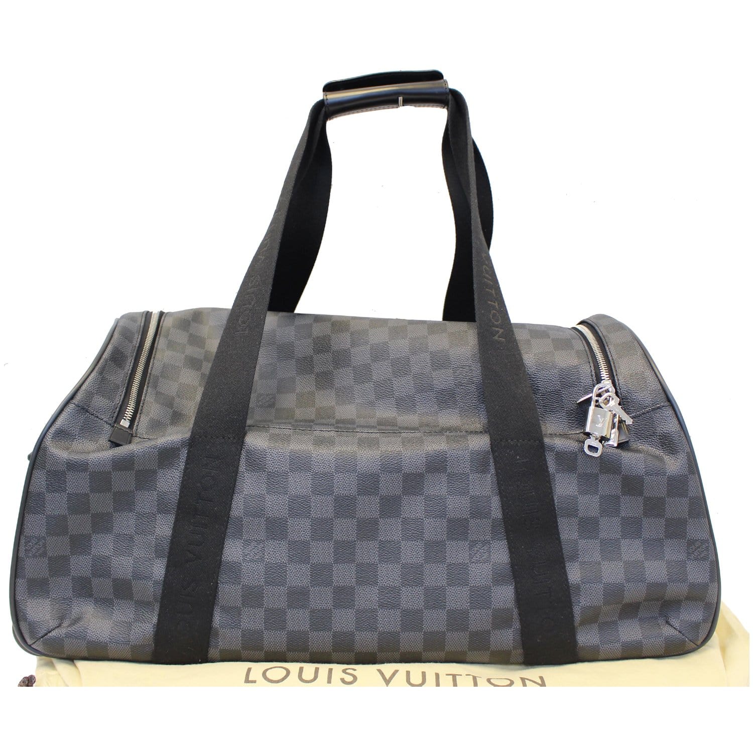 Louis Vuitton Monogram See Through Keepall Bandouliere 50 Black  JaneFinds
