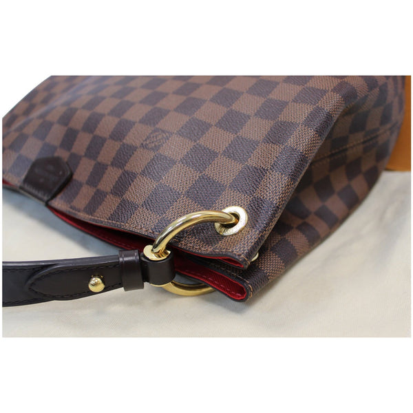 Louis Vuitton Graceful PM Damier Ebene Shoulder Bag side view