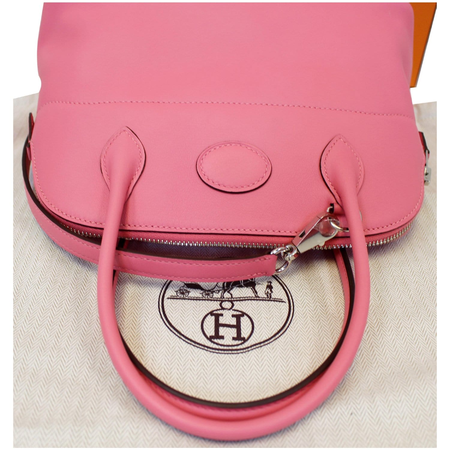 Hermès Bolide Rose Azalee Epsom Handbag
