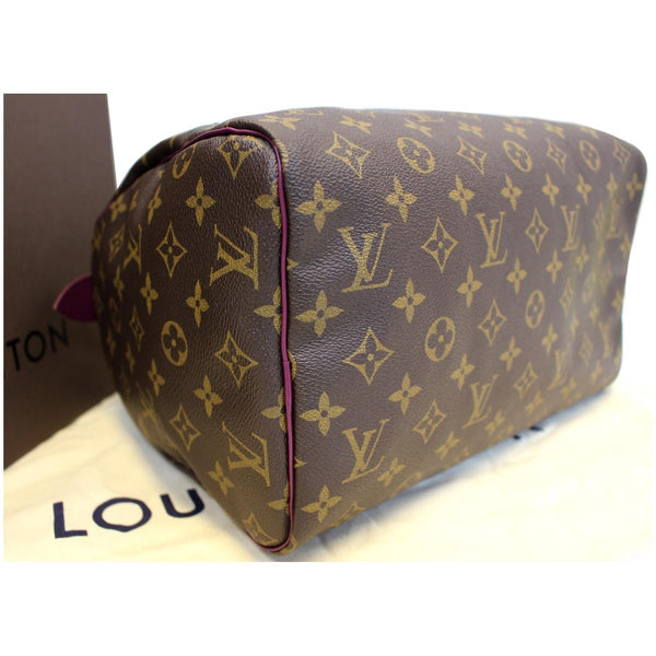 LOUIS VUITTON Totem Speedy 30 Monogram Canvas Satchel Bag-US