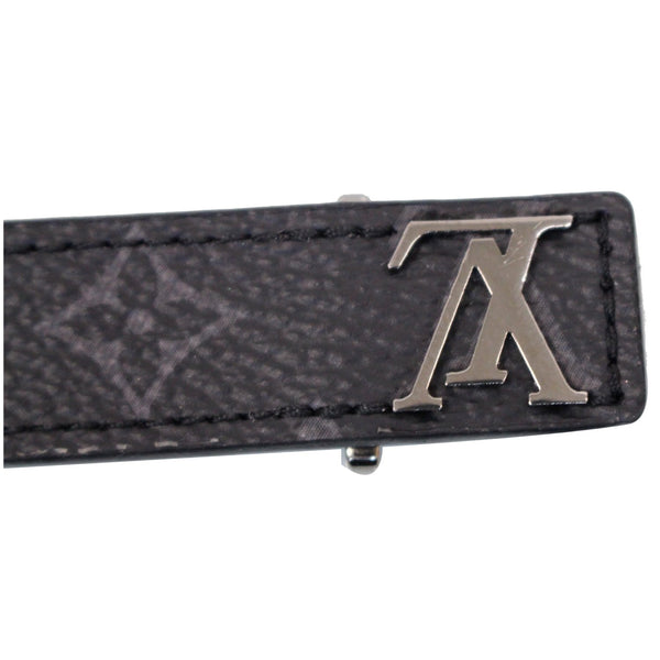 LOUIS VUITTON LV Slim Monogram Eclipse Canvas Bracelet Black