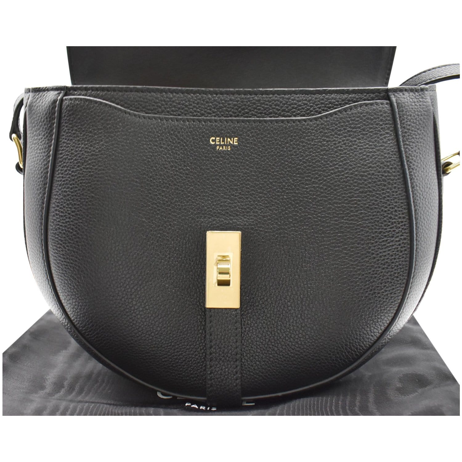 FWRD Renew Celine Small 16 Besace Shoulder Bag in Black