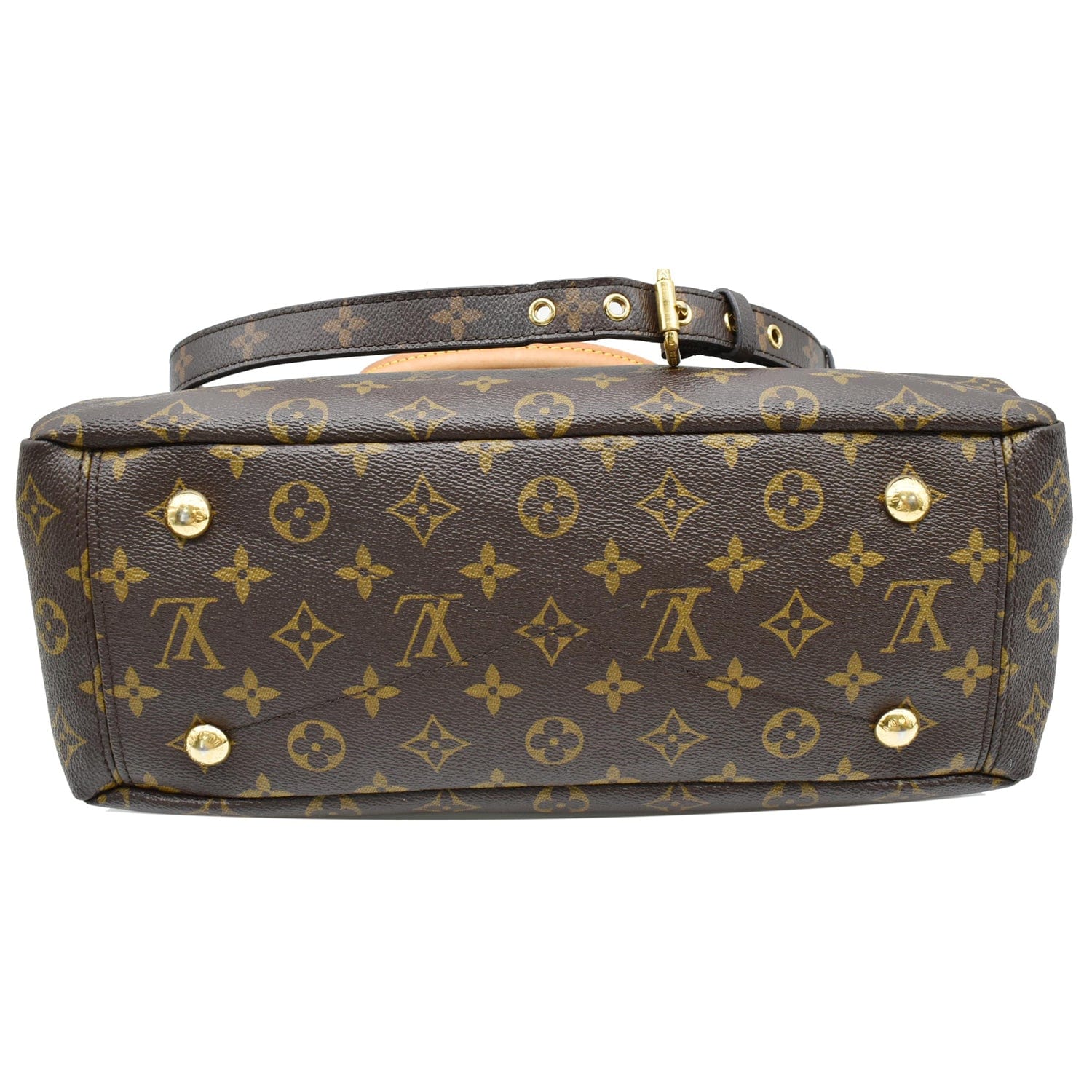 Louis Vuitton Monogram Pallas MM - Brown Handle Bags, Handbags