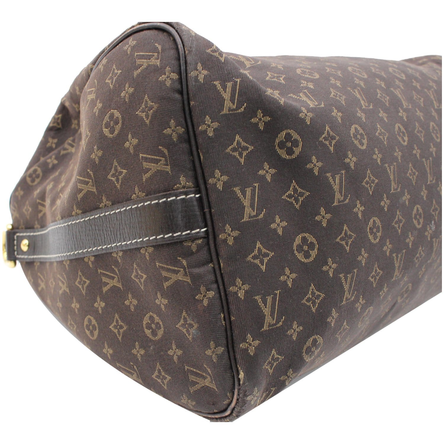 Louis Vuitton Brown Monogram Mini Lin Speedy 30 Bag – The Closet