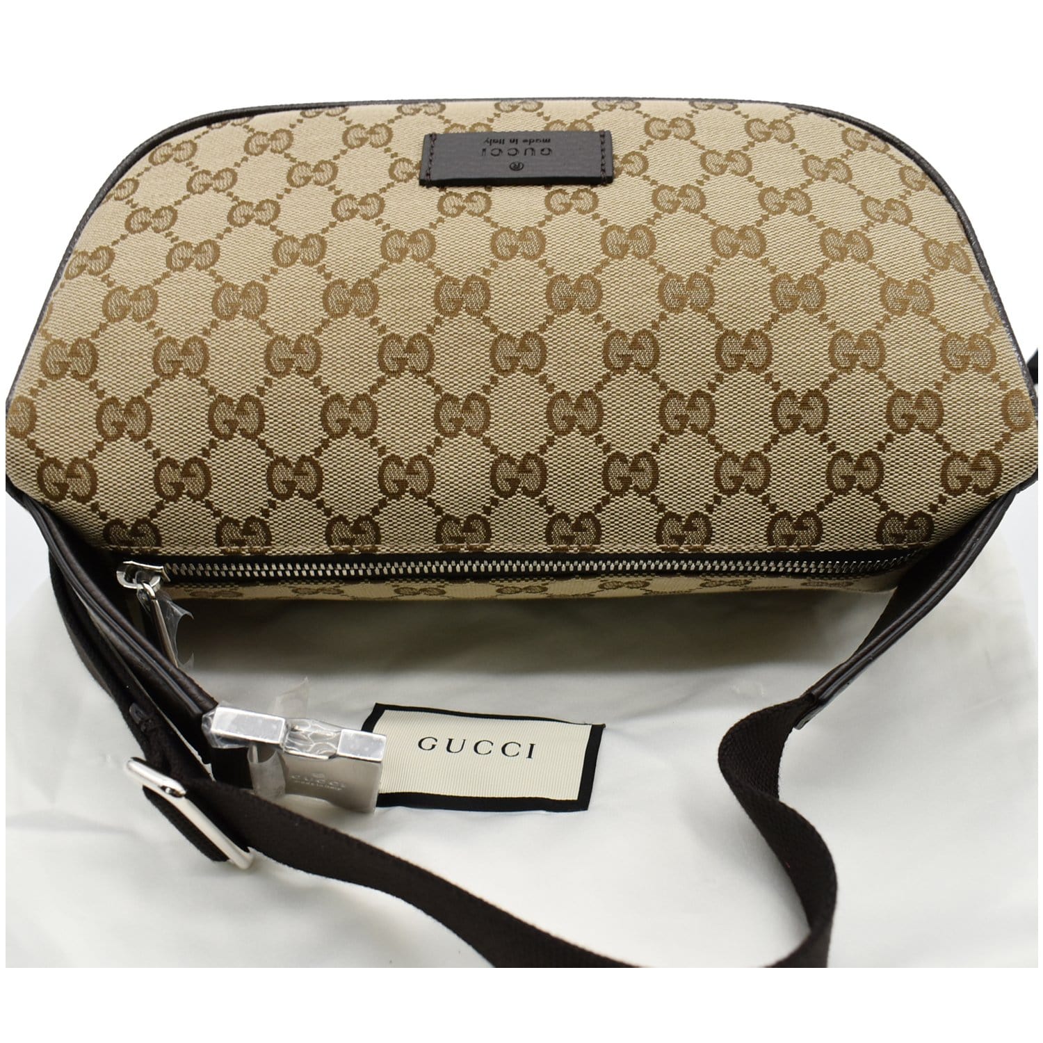 Gucci GG-Pattern Brown Velvet Belt Bag Release | Hypebeast