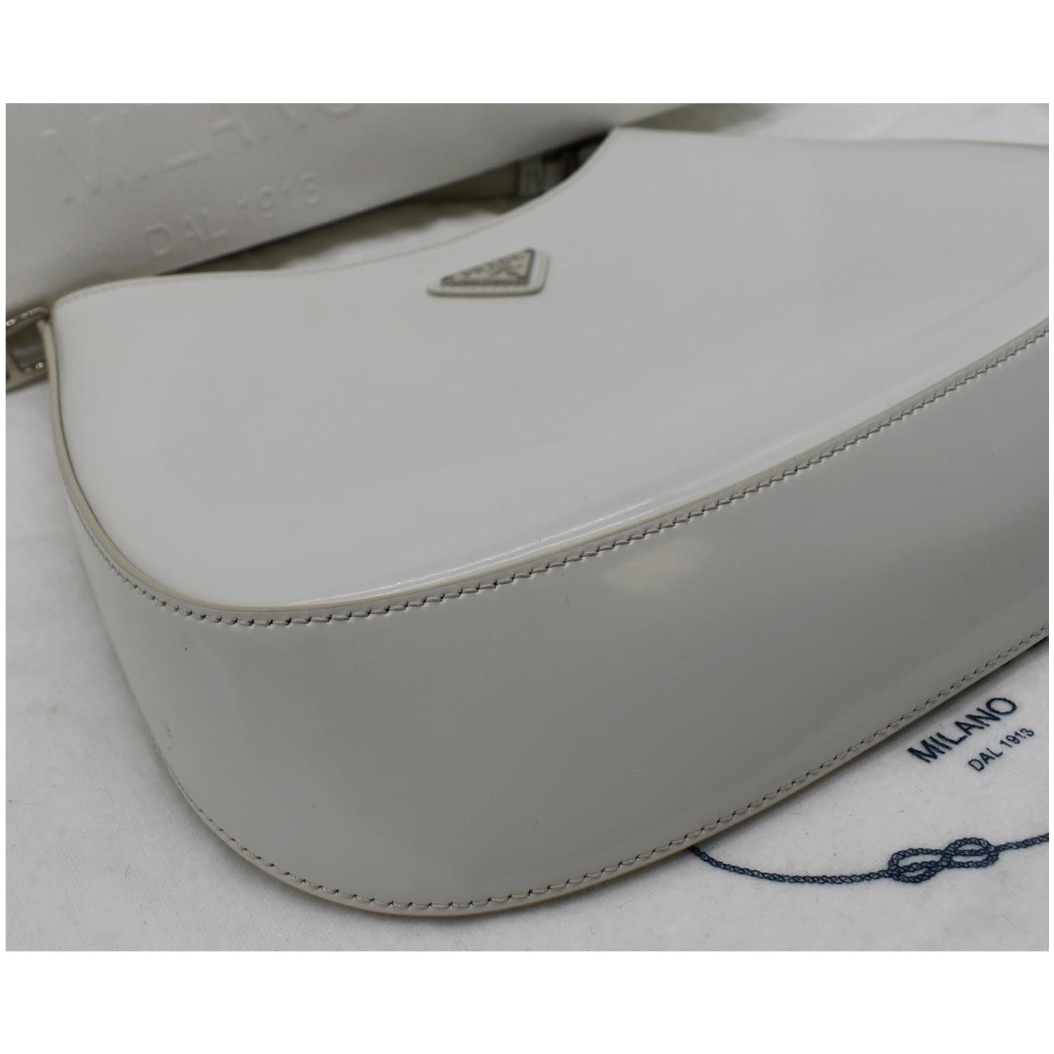 Prada, Bags, Prada Cleo White Bag Handbag Shoulder Purse Leather