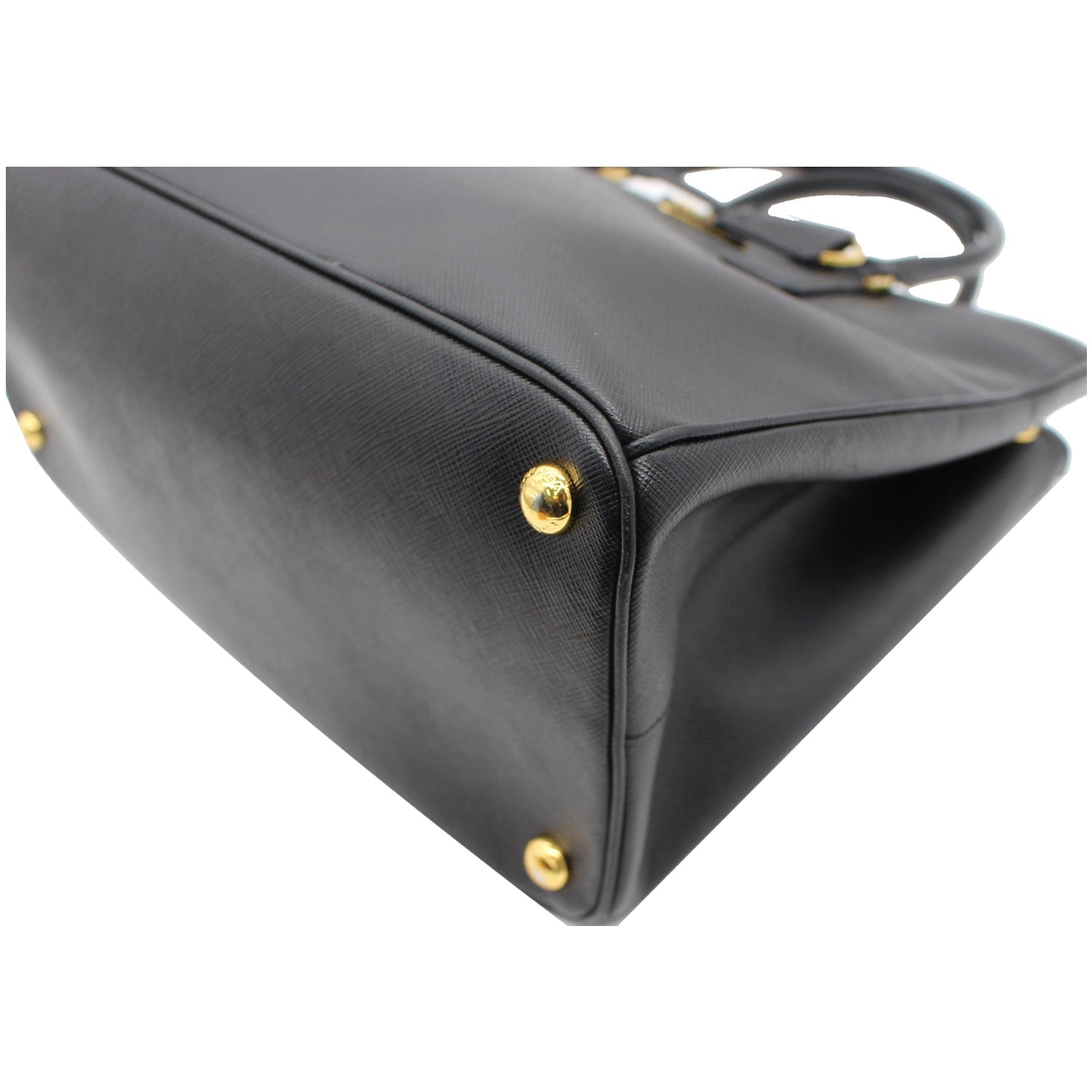 Prada Saffiano Lux Double-Zip Tote Bag, Black (Nero)