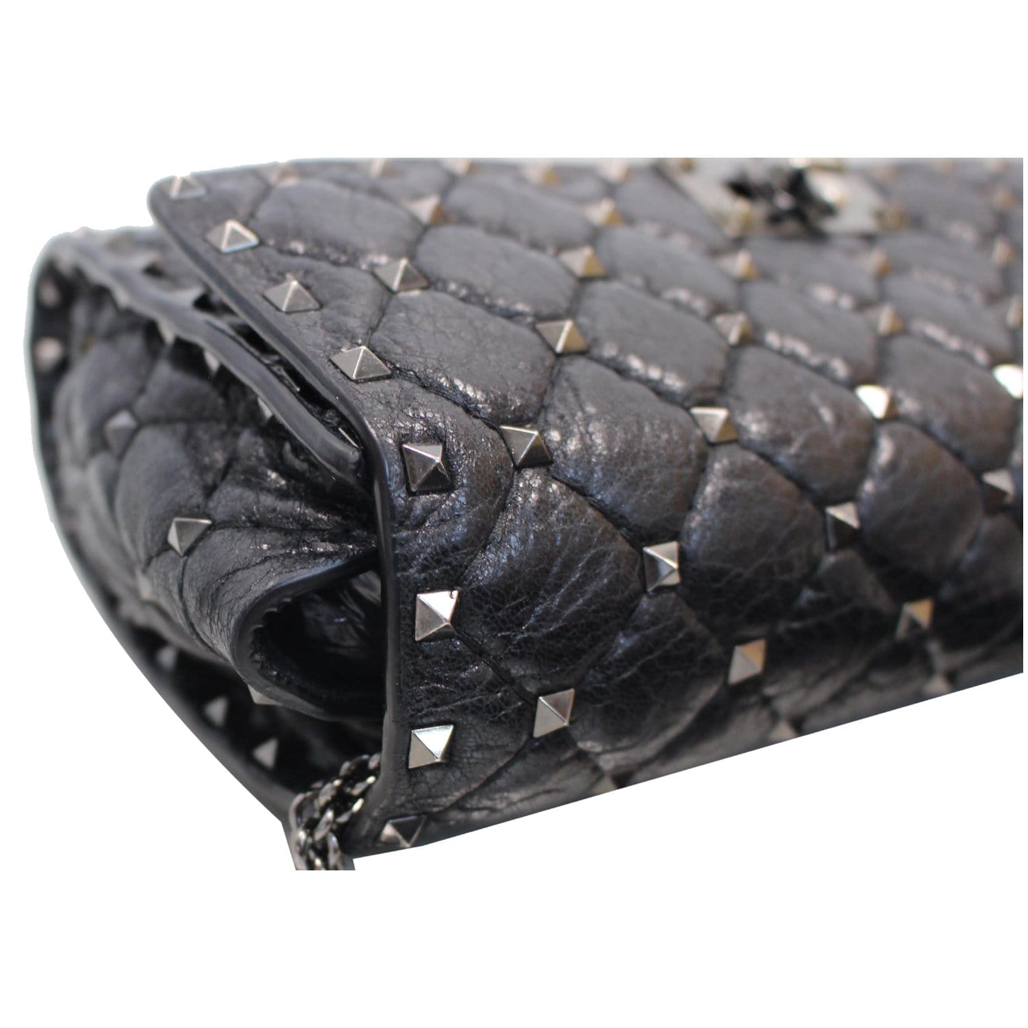 Valentino Garavani Rockstud Chain Wallet Clutch Bag