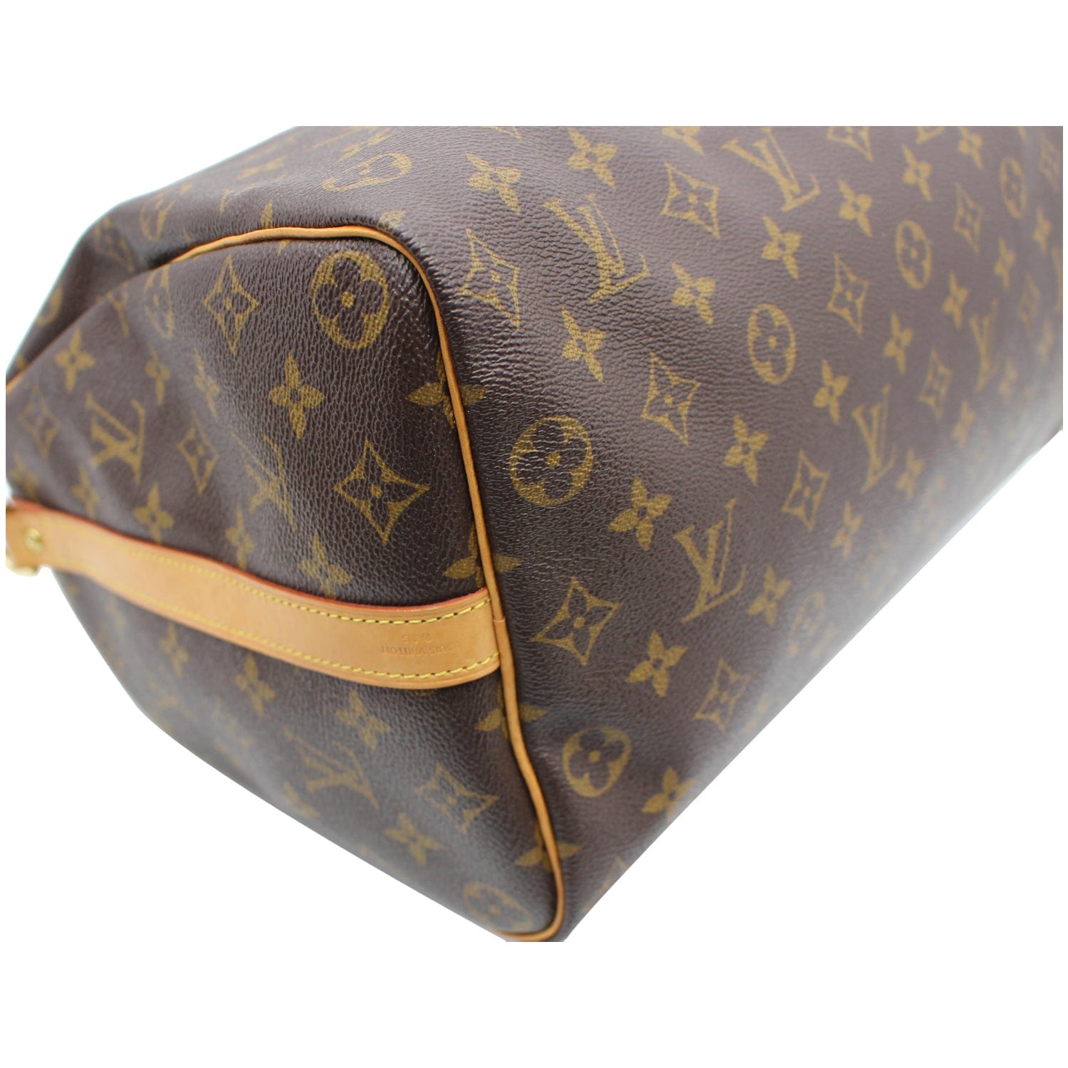 LOUIS VUITTON Speedy 35 bag in brown monogram canvas,…