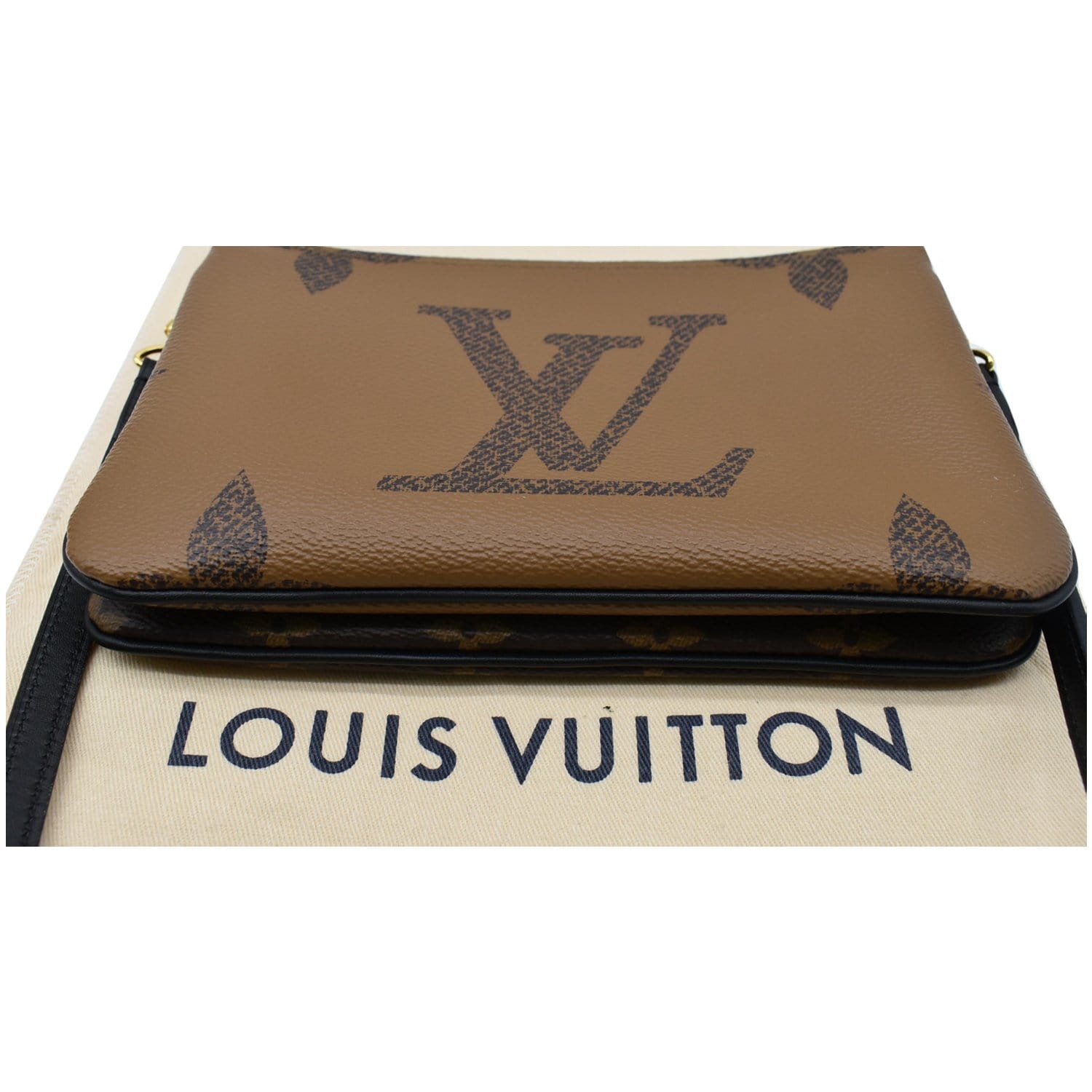 Louis Vuitton Monogram Giant Reverse and Monogram Canvas Double Zip Pochette  Louis Vuitton
