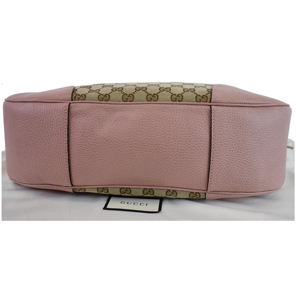 GUCCI Large Bree GG Canvas Hobo Bag Pink 449244