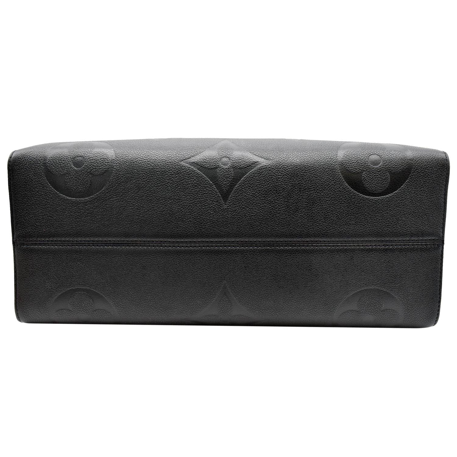 LOUIS VUITTON ON THE GO GM IN BLACK EMPREINTE LEATHER