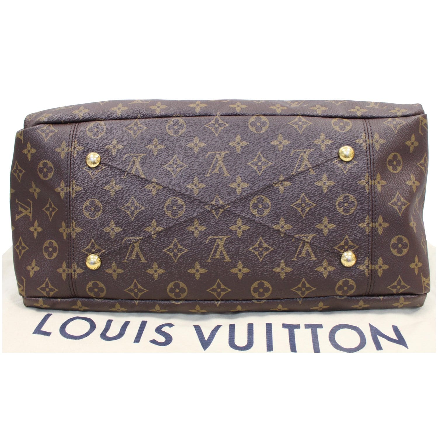 Artsy cloth handbag Louis Vuitton Brown in Cloth - 38093952