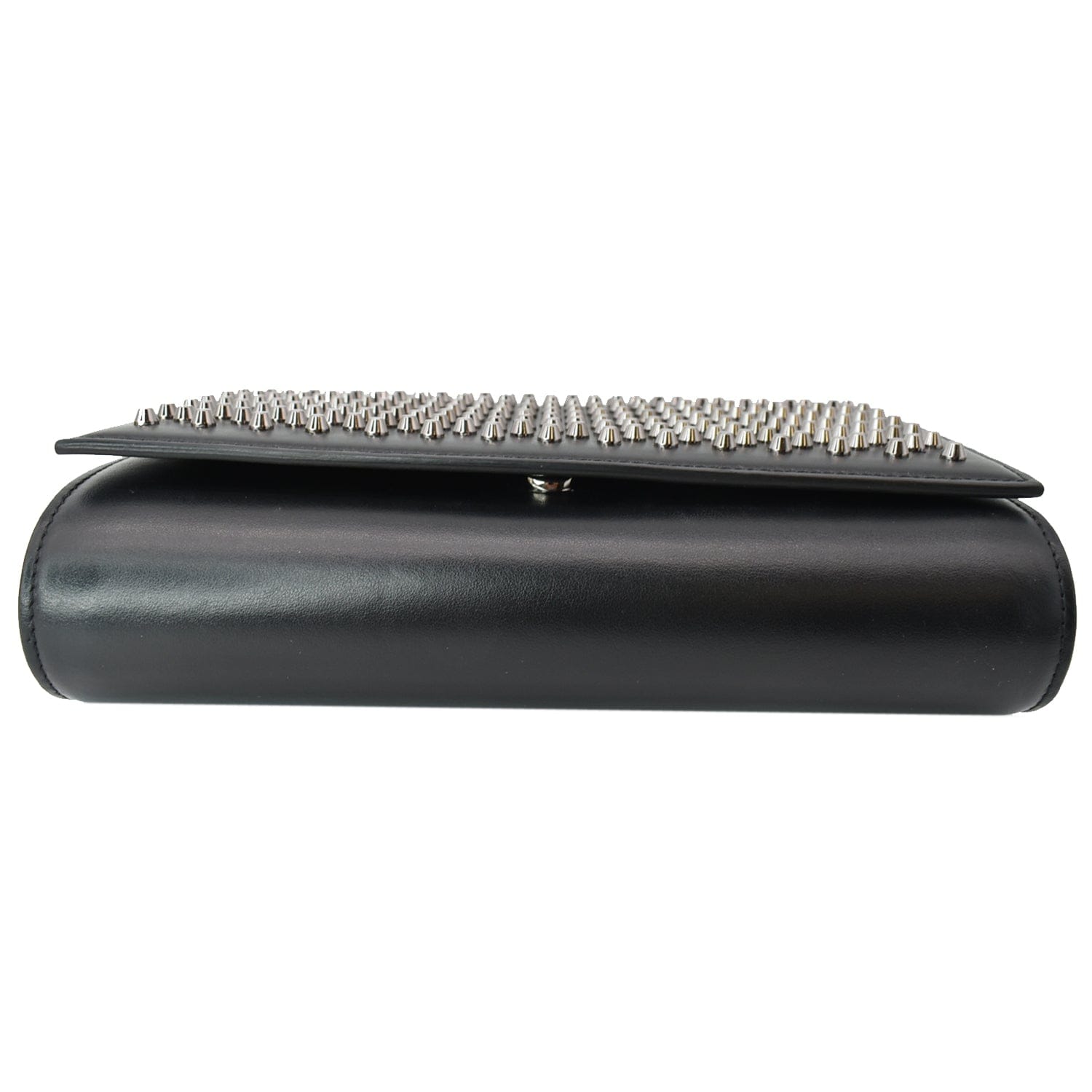 Christian Louboutin Paloma Clutch Spiked Glitter Leather at 1stDibs