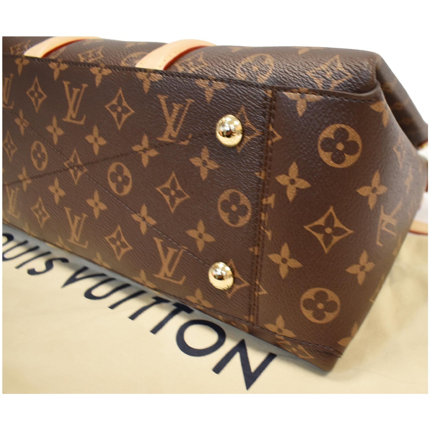 Louis Vuitton Monogram Soufflot MM - Brown Handle Bags, Handbags