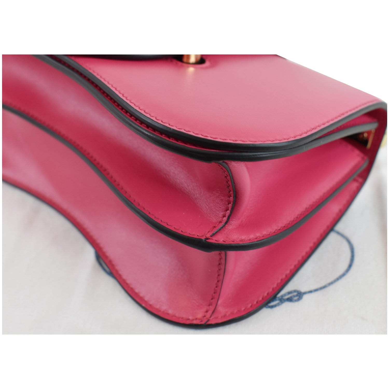 PRADA City Sidonie Small Leather Crossbody Bag Magenta - 20% OFF