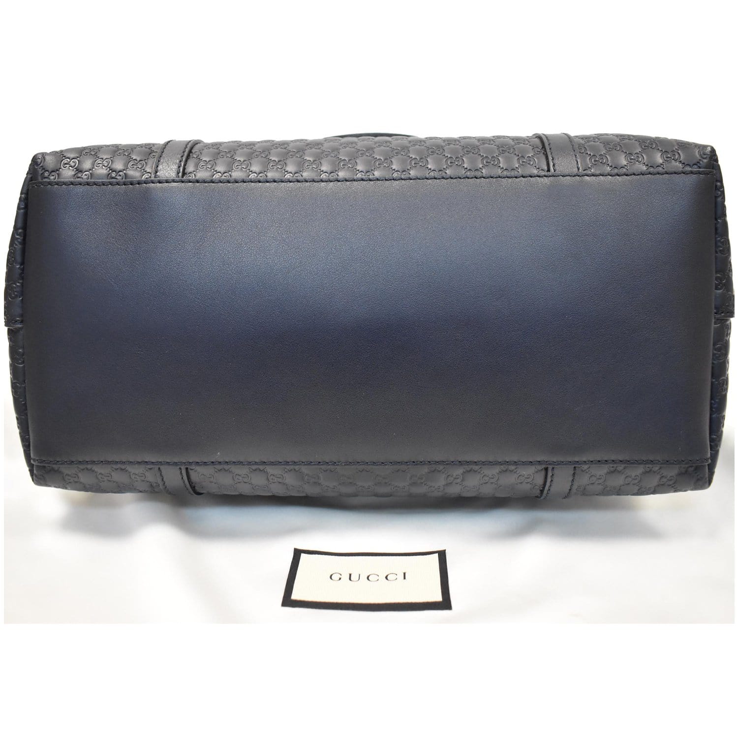 GUCCI Dome Micro Guccissima Leather Shoulder Bag Black 449657