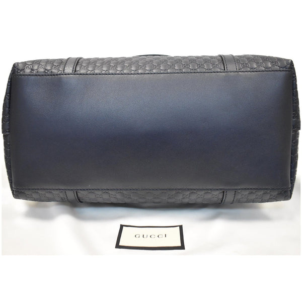 GUCCI Dome Micro Guccissima Leather Shoulder Bag Black 449657