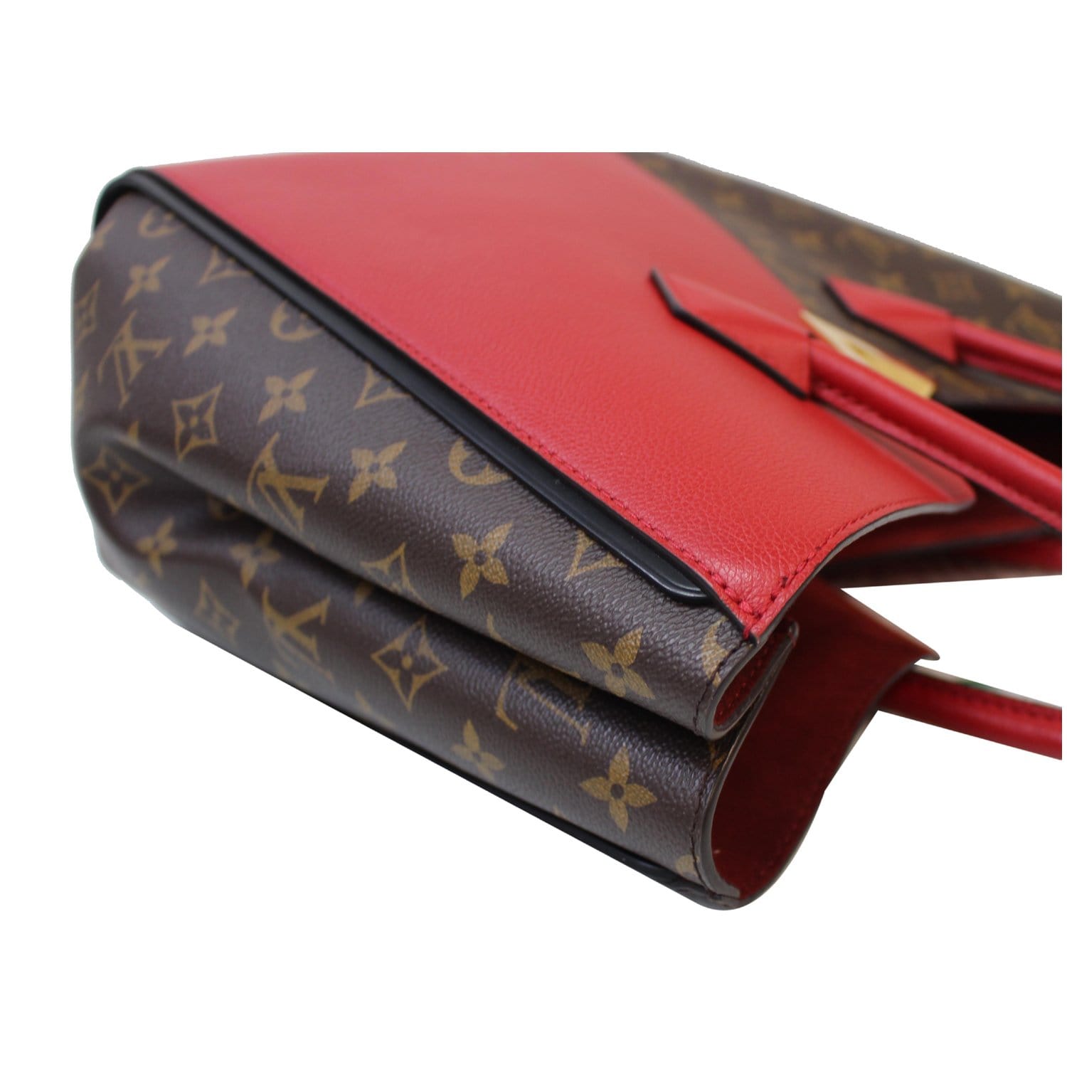 Louis Vuitton Limited Edition Monogram Canvas and Red and Blue Striped  Leather Kimono GM Tote Bag - Yoogi's Closet