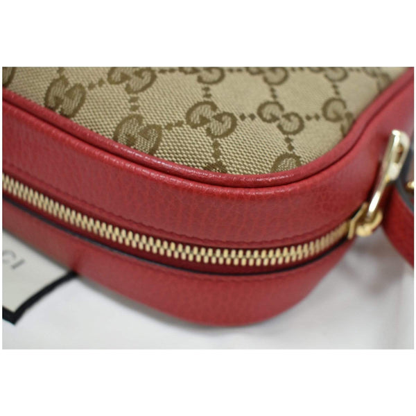 Gucci Bree GG Canvas Leather Crossbody Bag - Zip corner | DDH