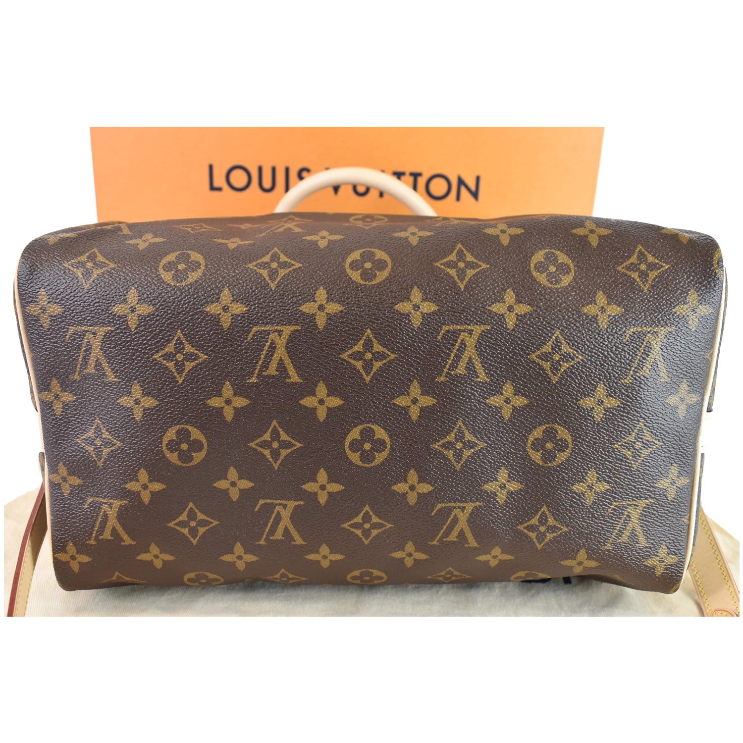 Louis+Vuitton+Speedy+Bandouliere+30+Brown+Canvas+%28Coated%29 for