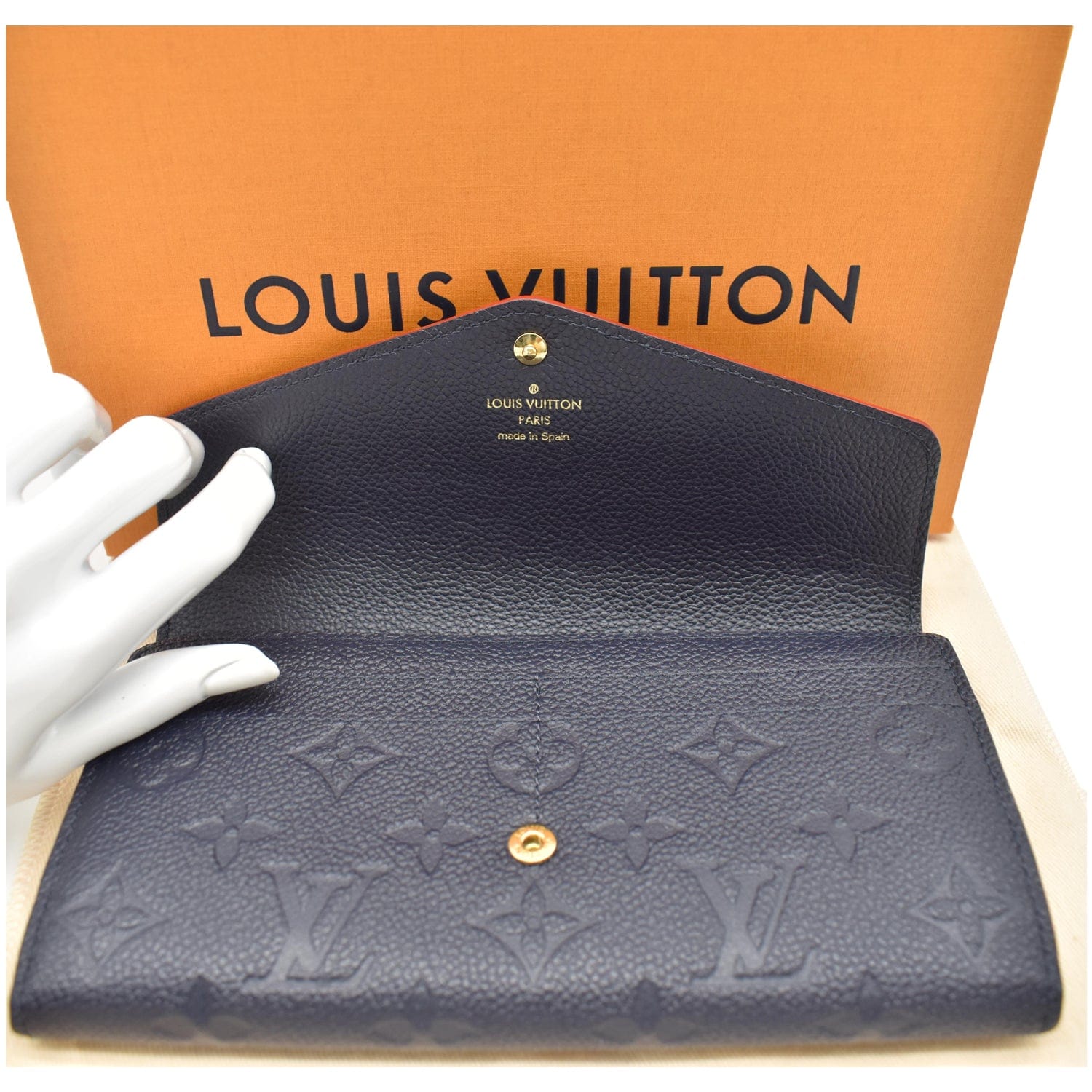 Louis Vuitton Blue Epi Leater Sarah Wallet ○ Labellov ○ Buy and Sell  Authentic Luxury
