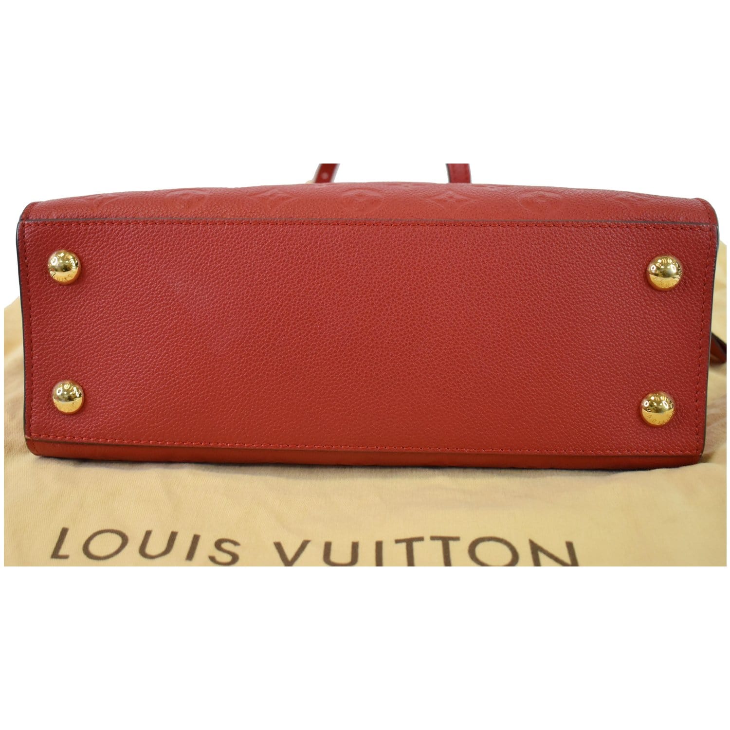 Preloved Louis Vuitton Red Empriente Monogram Leather Pont Neuf Mini H –  KimmieBBags LLC
