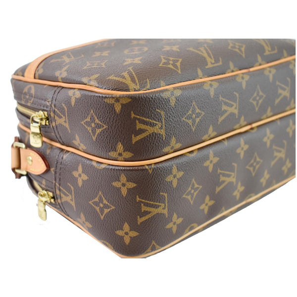 LOUIS VUITTON Reporter PM Monogram Canvas Shoulder Bag Brown