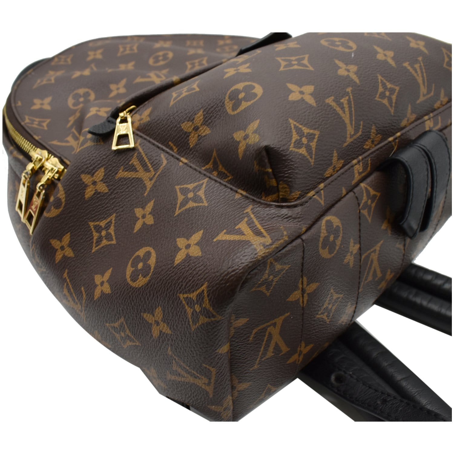 Palm springs cloth backpack Louis Vuitton Brown in Cloth - 6739324