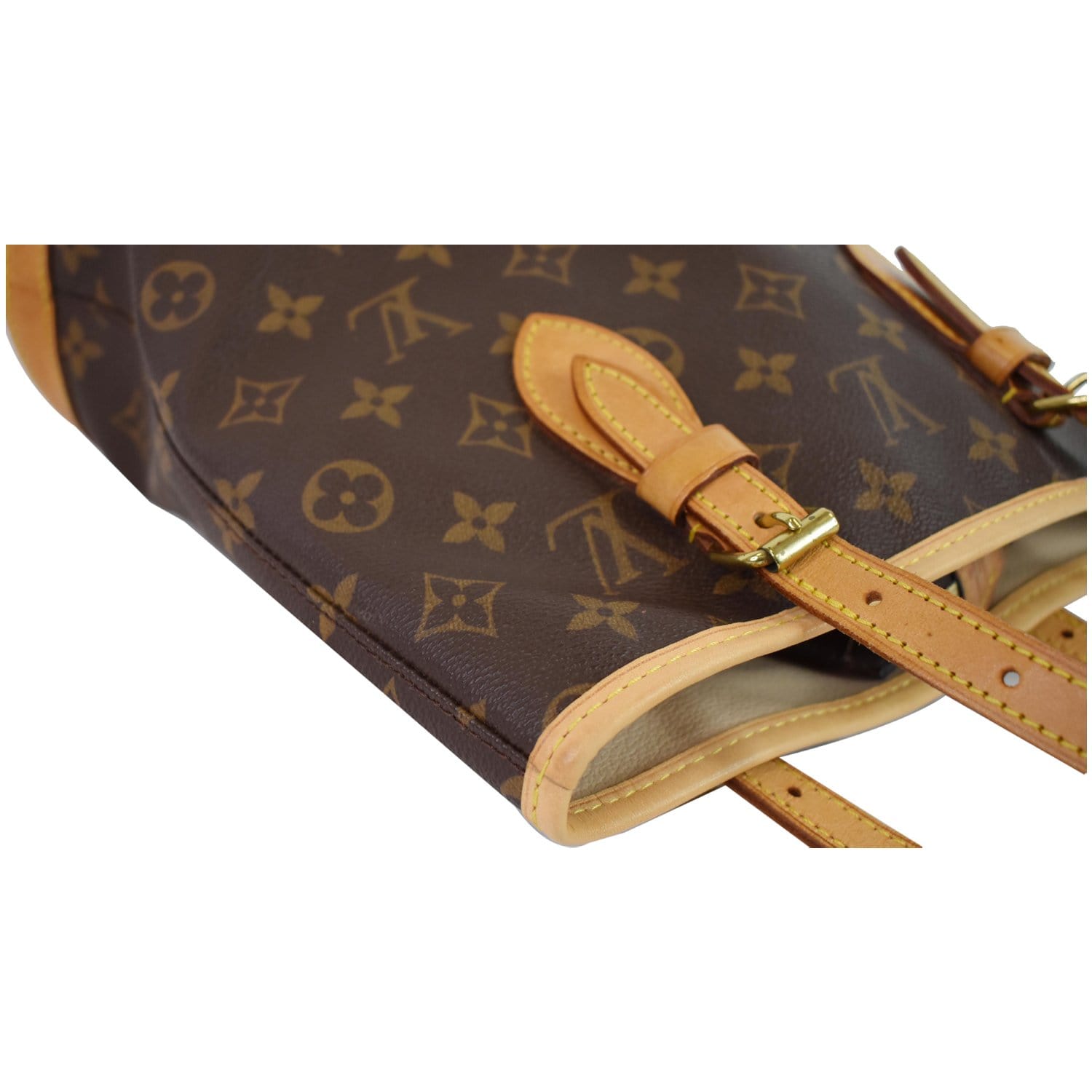 Louis Vuitton Petit Bucket Black in Synthetic Raffia/Cowhide Leather with  Gold-tone - US