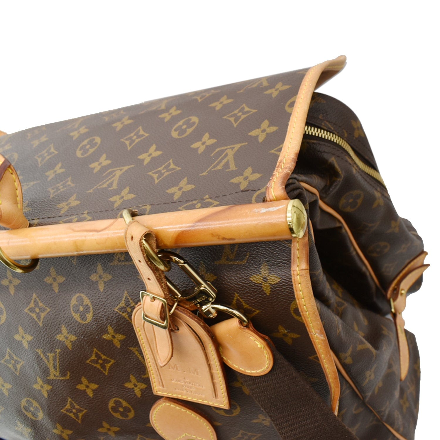 Louis Vuitton Sac Chasse Hunting Monogram Canvas Brown Leather ref.242145 -  Joli Closet