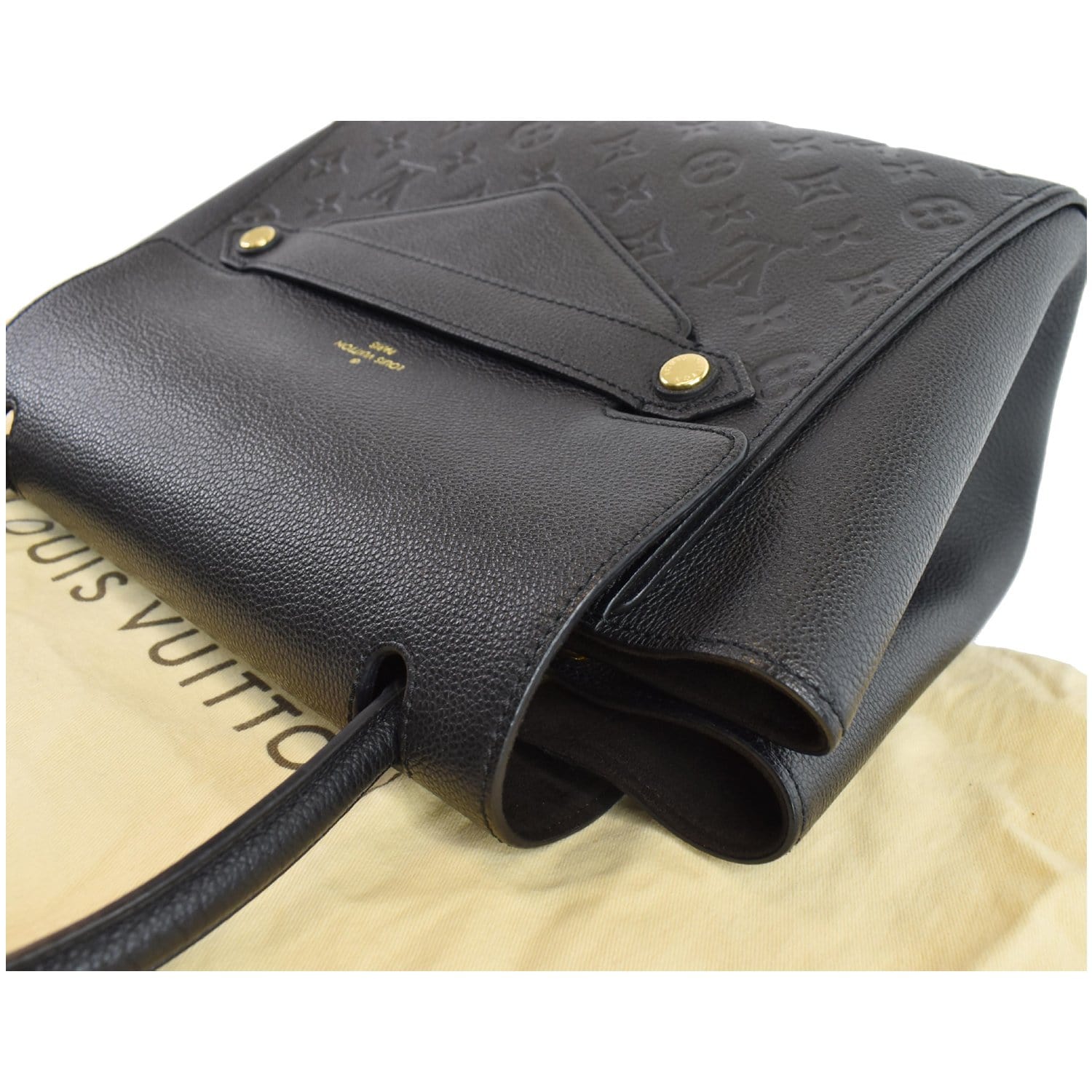 Louis Vuitton Black Monogram Empreinte Leather Trocadero Bag at