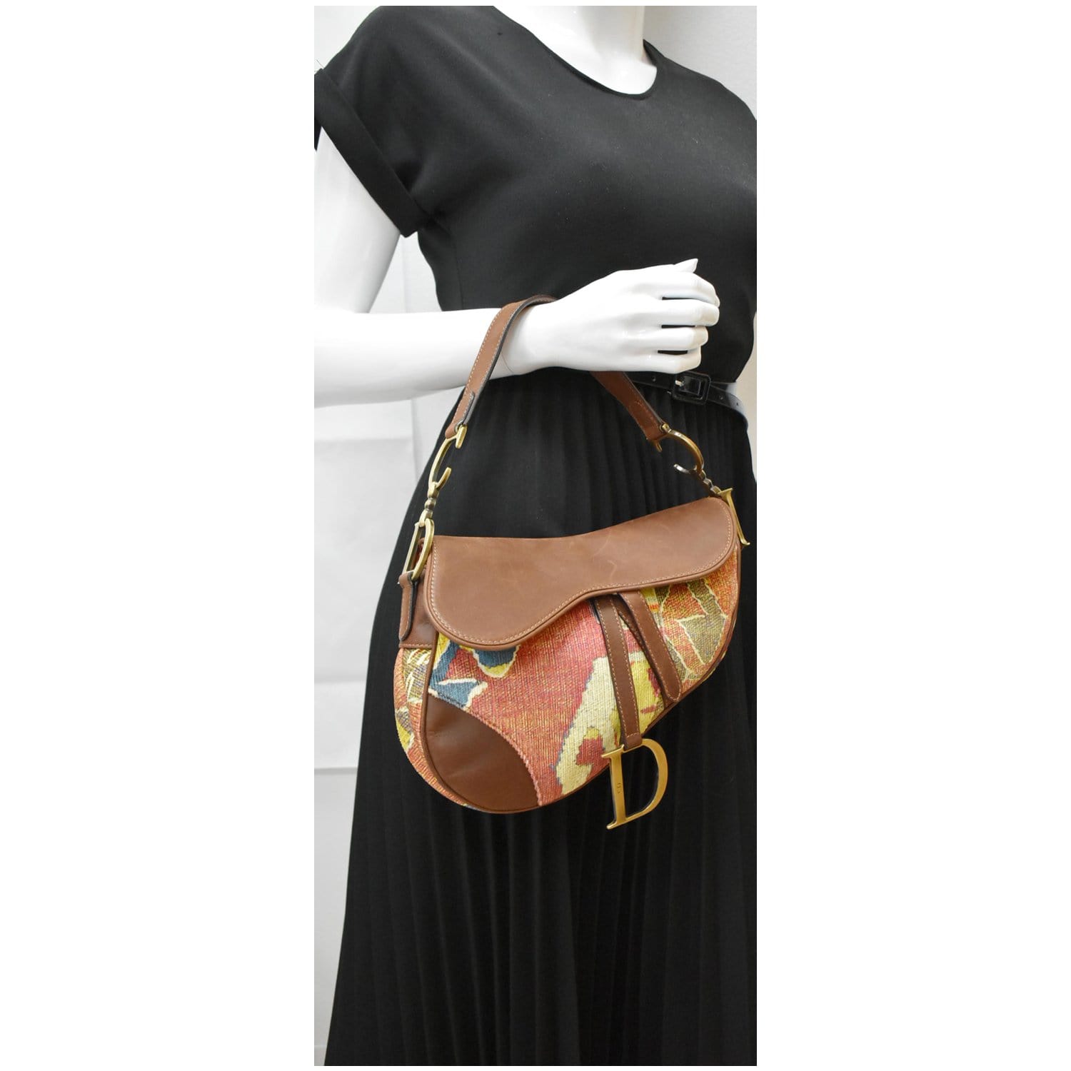 Dior Impression Kilim Columbus Shoulder Bag – Rich Pearl