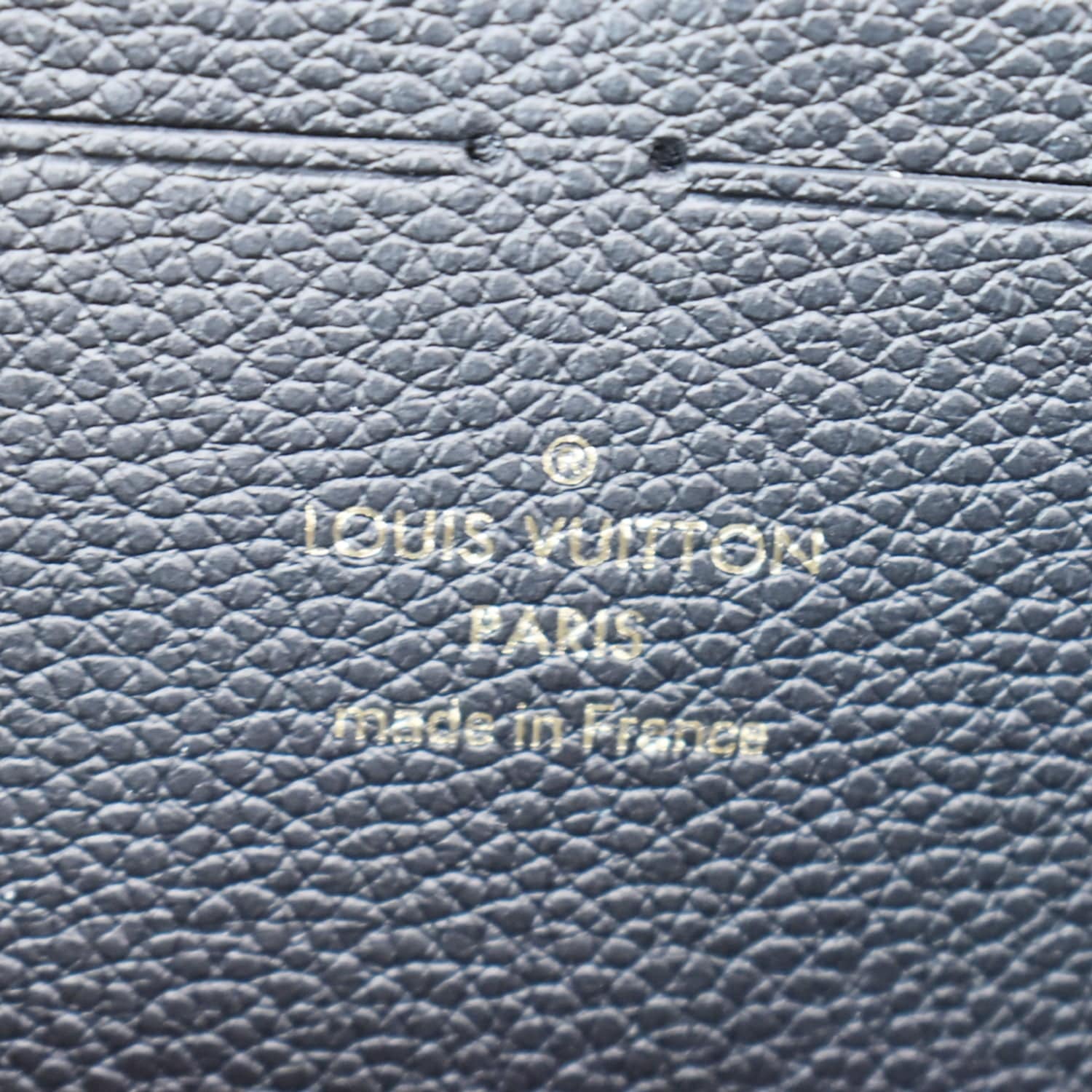 Louis Vuitton Black Monogram Empreinte Leather Clémence Wallet