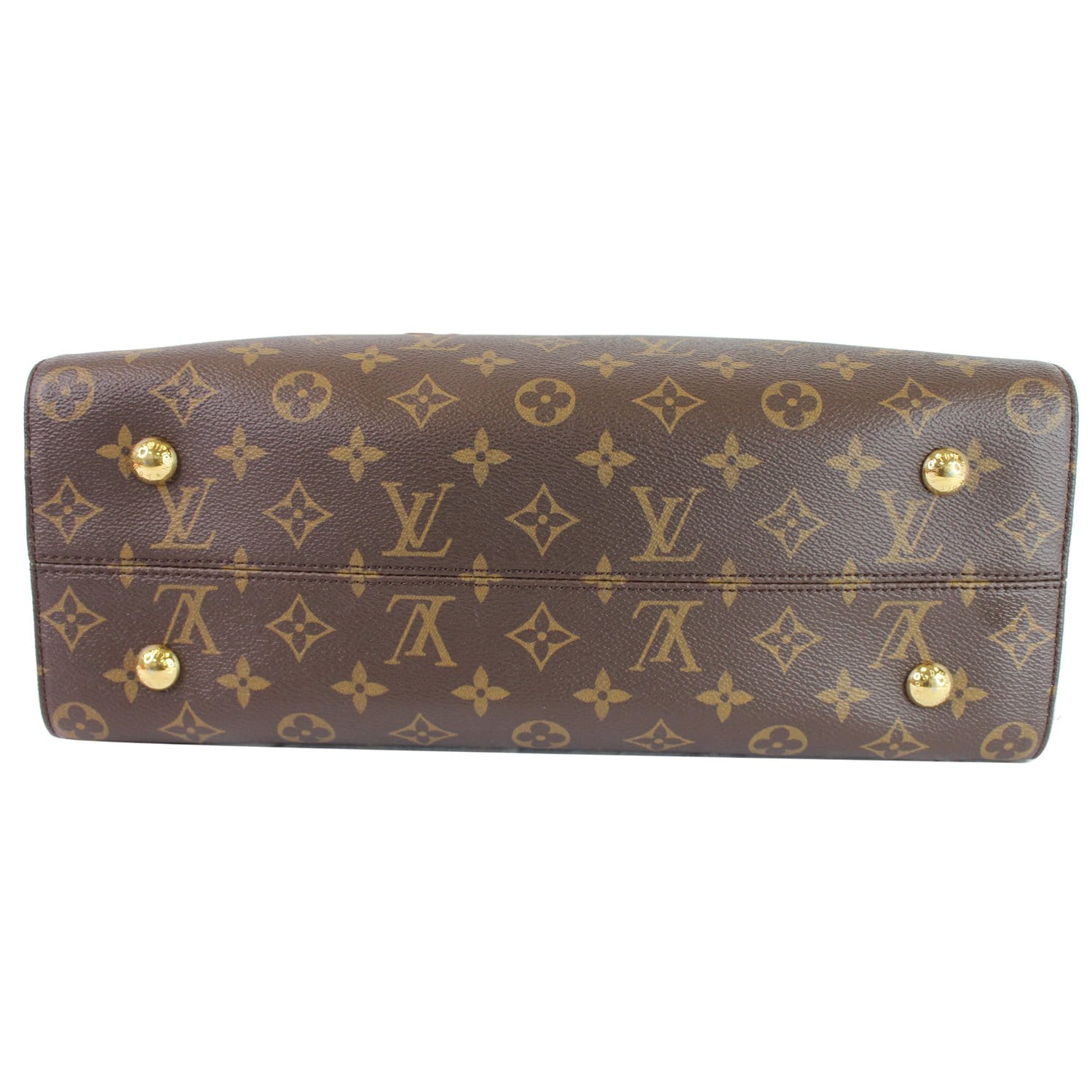 Louis Vuitton Tuileries Handbag Monogram Canvas with Leather Brown 1477351