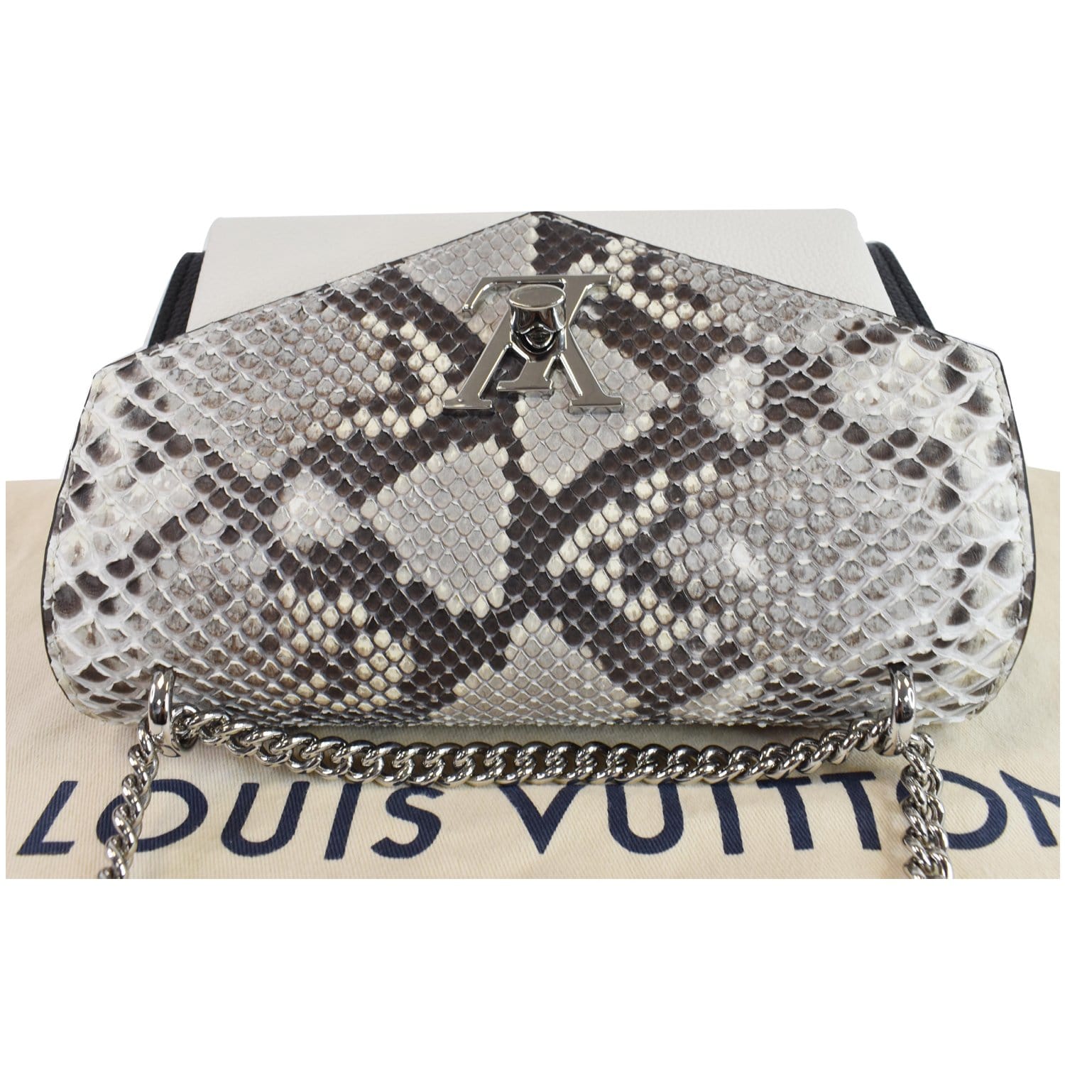 Louis Vuitton Metallic Monogram Python Twist MM Crossbody Shoulder