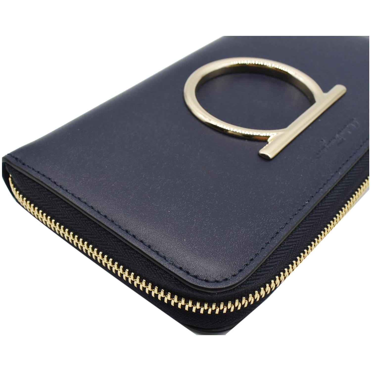 Gancini long leather wallet