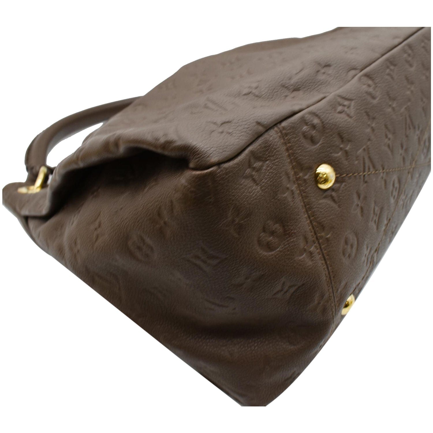100% Authentic LOUIS VUITTON Artsy MM Brown Empreinte Leather Hobo Shoulder  bag